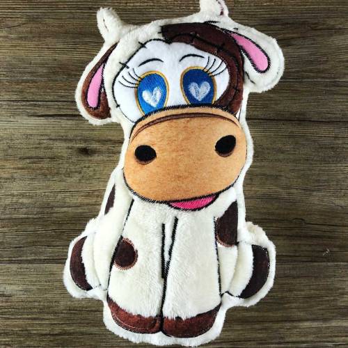 Stickdatei ITH Kuh HELGA für Rahmen 16×26 cm, Maschinenstickerei, ITH Stickmuster mit Tiermotiv