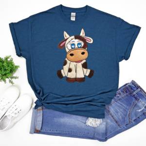 Stickdatei Applikation Kuh Helga in 3 Größen, Maschinenstickerei, Stickmuster mit Tiermotiv Bild 5