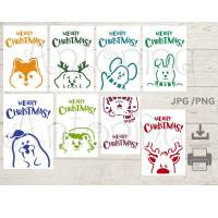 lustige Tiere, Weihnachtskarten, DOWNLOAD, JPG PNG Bild 3