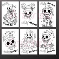 gruselige Weihnachtskarten, DOWNLOAD, JPG PNG Bild 2