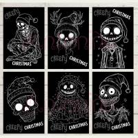 gruselige Weihnachtskarten, DOWNLOAD, JPG PNG Bild 3
