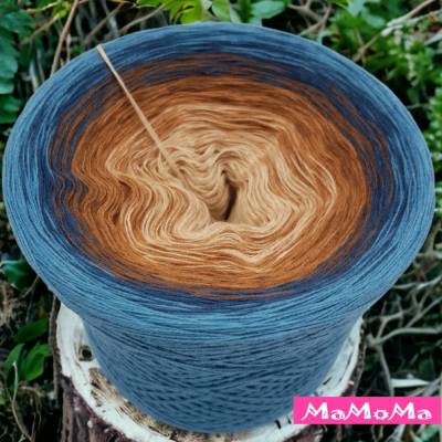 (GP €80/KG)  3 fädig ** Savanna  ** Farbverlaufsgarn / Bobbel / Wolle  Kunterbunt