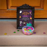 Halloween Türschild zum Selbstausdrucken – Gruselige Dekoration für Trick-or-Treat & Bild 3