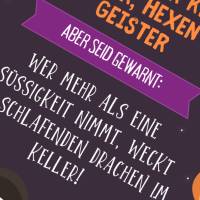 Halloween Türschild zum Selbstausdrucken – Gruselige Dekoration für Trick-or-Treat & Bild 7