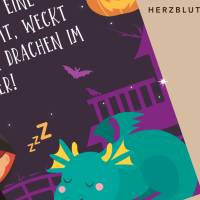 Halloween Türschild zum Selbstausdrucken – Gruselige Dekoration für Trick-or-Treat & Bild 8