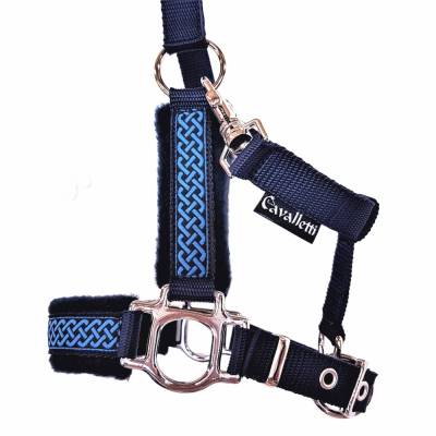 Halfter Shetty XS Brianna Pferdehalfter Größe Shetty XS dunkelblau silber 