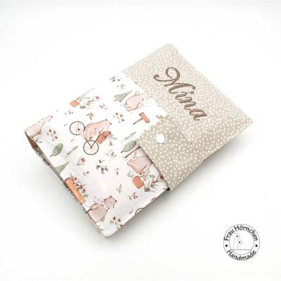 Windeltasche * Wickeltasche * Bär unterwegs * personalisieren