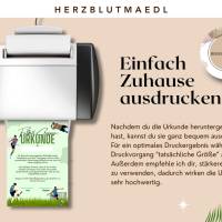 Fußball Urkunde als Mitgebsel für den Kindergeburtstag | Geschenktüte für Kinder | Fußballturnier Bild 3