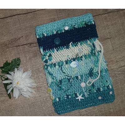 TwiddleMuff *SMARAGDGRÜNES MEER* Sensorik Alzheimer Demenz * Nestelmuff Beschäftigungsmuff MUFF