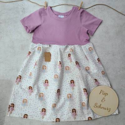 Kurzärmliges Kinderkleid `Feentraum` aus wunderbar weichem Baumwolljersey mit viel Bewegungsfreiheit