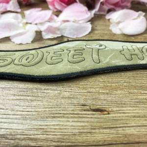 Stickdatei 3D-Anhänger SWEET HOME, Maschinenstickerei, Stickmuster mit Trapunto-Effekt, 3D-Stick, Lesezeichen Bild 3