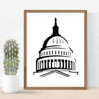 Washington D.C. Bundle PNG SVG Datei - Download Plotterdatei - Plotter File - USA Washington Monument United States Capi Bild 4