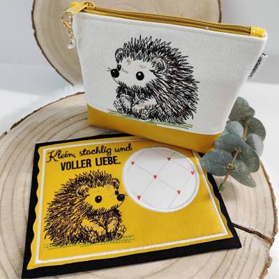 Stickdateien Set – Igel im Scribble Stil inkl. ITH – ab 10x10 cm