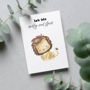 16 Affirmationskarten für Kinder PDF | Affirmationskarten Kinder ausdrucken | Kartenformat A6 | Mutmacherkarten für Kind Bild 8