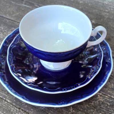 Sammeltasse Gedeck Porzellanmanufaktur Weimar Echt Kobalt – edles Porzellan für Sammler