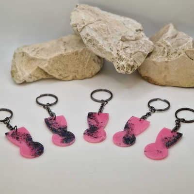 Einkaufswagenlöser normal Rosa-schwarz