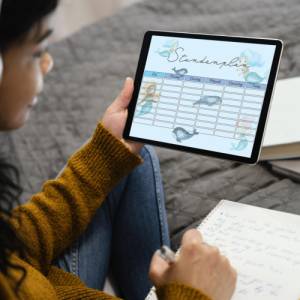 Stundenplan Meerjungfrau Schüler, Lehrer und Studenten zum Ausdrucken o. Digital für Goodnotes I A4 Format I PDF Datei I Bild 7