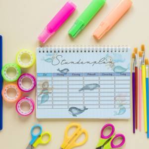 Stundenplan Meerjungfrau Schüler, Lehrer und Studenten zum Ausdrucken o. Digital für Goodnotes I A4 Format I PDF Datei I Bild 8