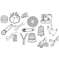 Nähen Sew Bundle PNG SVG Datei - Download Plotterdatei - svg png Datei - Plotter File - Plotter Cricut - Tailor Schneide Bild 1