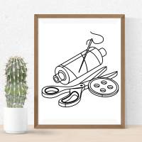 Nähen Sew Bundle PNG SVG Datei - Download Plotterdatei - svg png Datei - Plotter File - Plotter Cricut - Tailor Schneide Bild 4