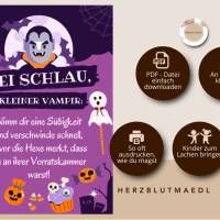 Halloween Türschild zum Selbstausdrucken – Gruselige Dekoration für Trick-or-Treat & Bild 2