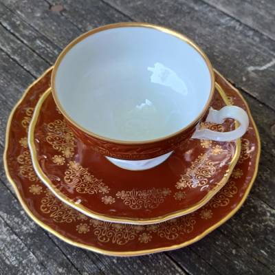 Sammeltasse Gedeck Porzellanmanufaktur Weimar – Vintage Porzellan für Deine Kaffeetafel