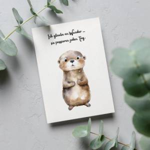16 Affirmationskarten Tiere PDF | Affirmationskarten für Kinder ausdrucken  | Kartenformat A6 | Mutmacherkarten für Kind Bild 2