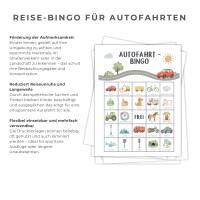 Reisespiel für Autofahrten Bingo, Autofahrtspiele Kinder Reisespiele, Beschäftigung im Auto, PDF Druckvorlage Bild 4