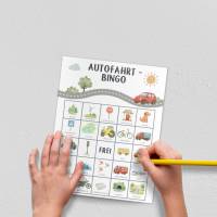 Reisespiel für Autofahrten Bingo, Autofahrtspiele Kinder Reisespiele, Beschäftigung im Auto, PDF Druckvorlage Bild 7