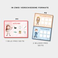 Sortierspiel Berufe, Bildkarten Kindergaren, Sortierspiel Kleinkind, Lernspiel PDF zum Ausdrucken, Kita Legespiel, PDF D Bild 3