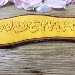 Stickdatei 3D-Anhänger HUNDEMAMA, Maschinenstickerei, Stickmuster mit Trapunto-Effekt, 3D-Stick, Lesezeichen Bild 3