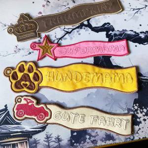 Stickdatei 3D-Anhänger HUNDEMAMA, Maschinenstickerei, Stickmuster mit Trapunto-Effekt, 3D-Stick, Lesezeichen Bild 7