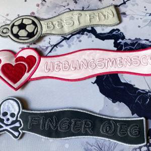 Stickdatei 3D-Anhänger HUNDEMAMA, Maschinenstickerei, Stickmuster mit Trapunto-Effekt, 3D-Stick, Lesezeichen Bild 8