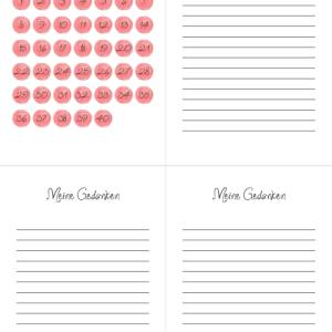 Schwangerschafts-Meilensteinkarten mit Blumen-Design + Schwangerschafts-Countdown – Digitaler Download für A6-Karten Bild 4