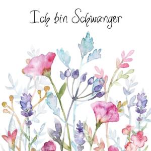 Schwangerschafts-Meilensteinkarten mit Blumen-Design + Schwangerschafts-Countdown – Digitaler Download für A6-Karten Bild 9