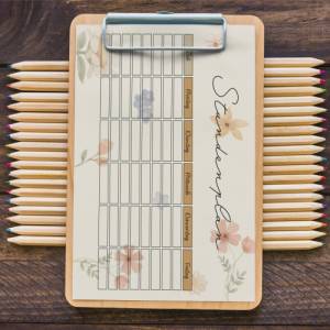 Stundenplan Flowers für Schüler, Lehrer und Studenten zum Ausdrucken o. Digital für Goodnotes I A4 Format I PDF Datei I Bild 7