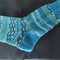 Handgestrickte Ringelsocken Gr.40/41 Bild 4