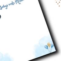 DIY Geldgeschenk zur Geburt Junge – „Babys erste Million“ PDF A4 - Babyparty Geldgeschenk Junge Bild 3