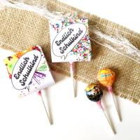 Druckvorlage Endlich Schulkind, Geschenk Einschulung, 1. Klasse, Lolly, Erstklässler, Schultüte, Schulanfang Bild 1