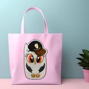 Stickdatei Applikation Eule Feuerwehr in 3 Größen, Maschinenstickerei, Stickmuster mit Tiermotiv Bild 6