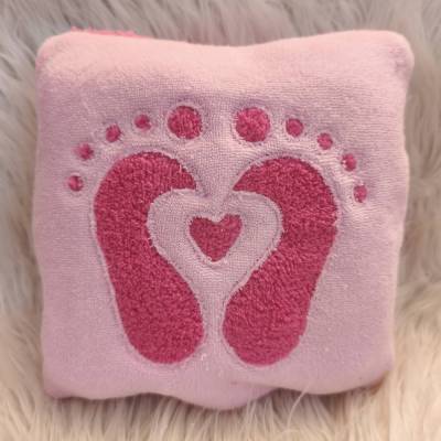 Stickdatei Babyfüsse 2 - Negativ Applikation Set 2548 – 5 Größen, Applikation für Schultüte, Kleidung & Accessoires