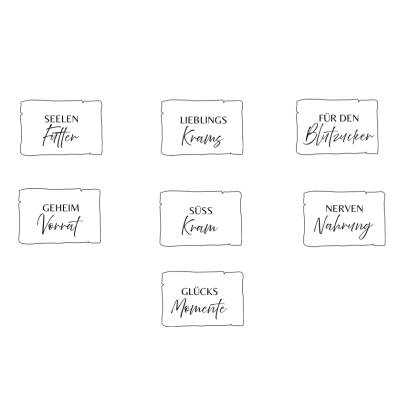 Vorratsdosen Bundle PNG SVG Datei - Download Plotterdatei - Plotter File -  Etiketten Vorlage -  Kekse Süßes Naschkram -