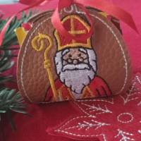 * Heiliger Nikolaus ITH * als GiveAway, mit Mitra und Stab, Mitgebsel, 17 x 6,5cm Bild 7