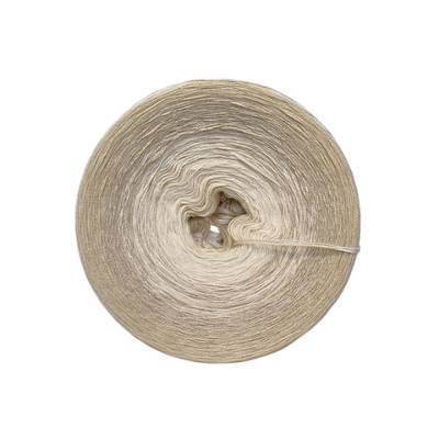 (75,88€/kg) Farbverlaufsgarn / Bobbel Steinsammlung beige
