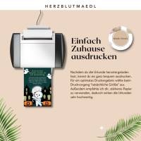 Halloween Türschild im Mumien-Design zum Selbstausdrucken – Gruselige Dekoration für Trick-or-Treat & Süßigkeitenschale Bild 4