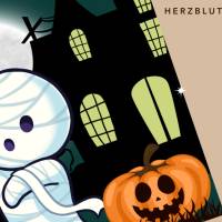 Halloween Türschild im Mumien-Design zum Selbstausdrucken – Gruselige Dekoration für Trick-or-Treat & Süßigkeitenschale Bild 8