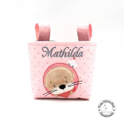 Geschenkidee Für Kinder: Lenkertasche für Laufrad * Fahrradtasche * Otter * Maritim * Wunschname * Personalisieren