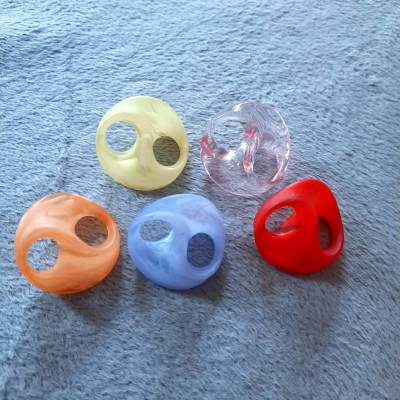 Tuchperle Tuchring Schalperle Schalring Doppellochperle marmoriert