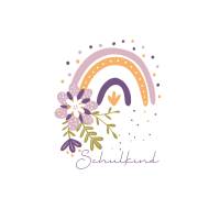 Schulkind Regenbogen PNG SVG Datei - Download Plotterdatei - Plotter File - Geschenkidee Gift - Kindergarten Vorschule Bild 1