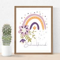 Schulkind Regenbogen PNG SVG Datei - Download Plotterdatei - Plotter File - Geschenkidee Gift - Kindergarten Vorschule Bild 4